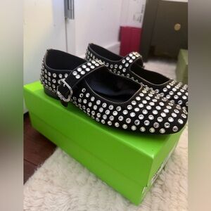 Sam Edelman Michaela Gem Studded Flats Size 7.5, new Mary Jane